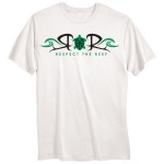 Respect The Reef White Organic logo tee