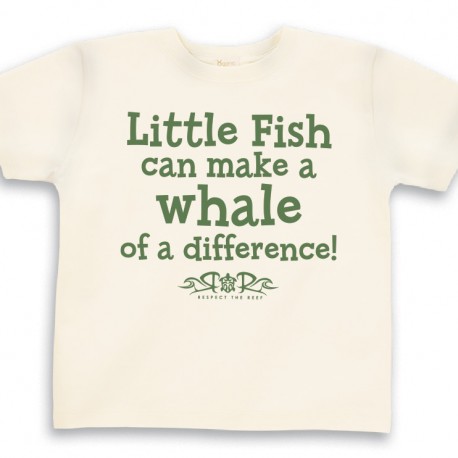 Toddler tee Little Fish can make a whale of a difference!